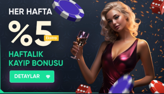 BETMATK'ten Her Hafta Extra %5 KAYIP BONUSU